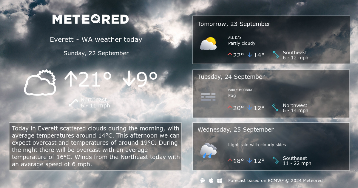 everett hourly weather