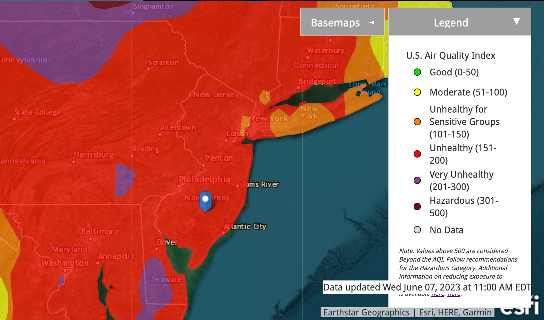 air quality manasquan nj