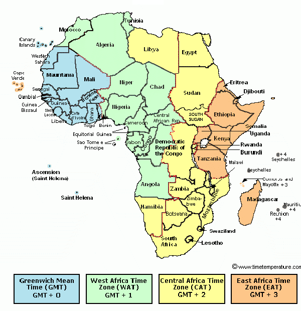 time zone south africa