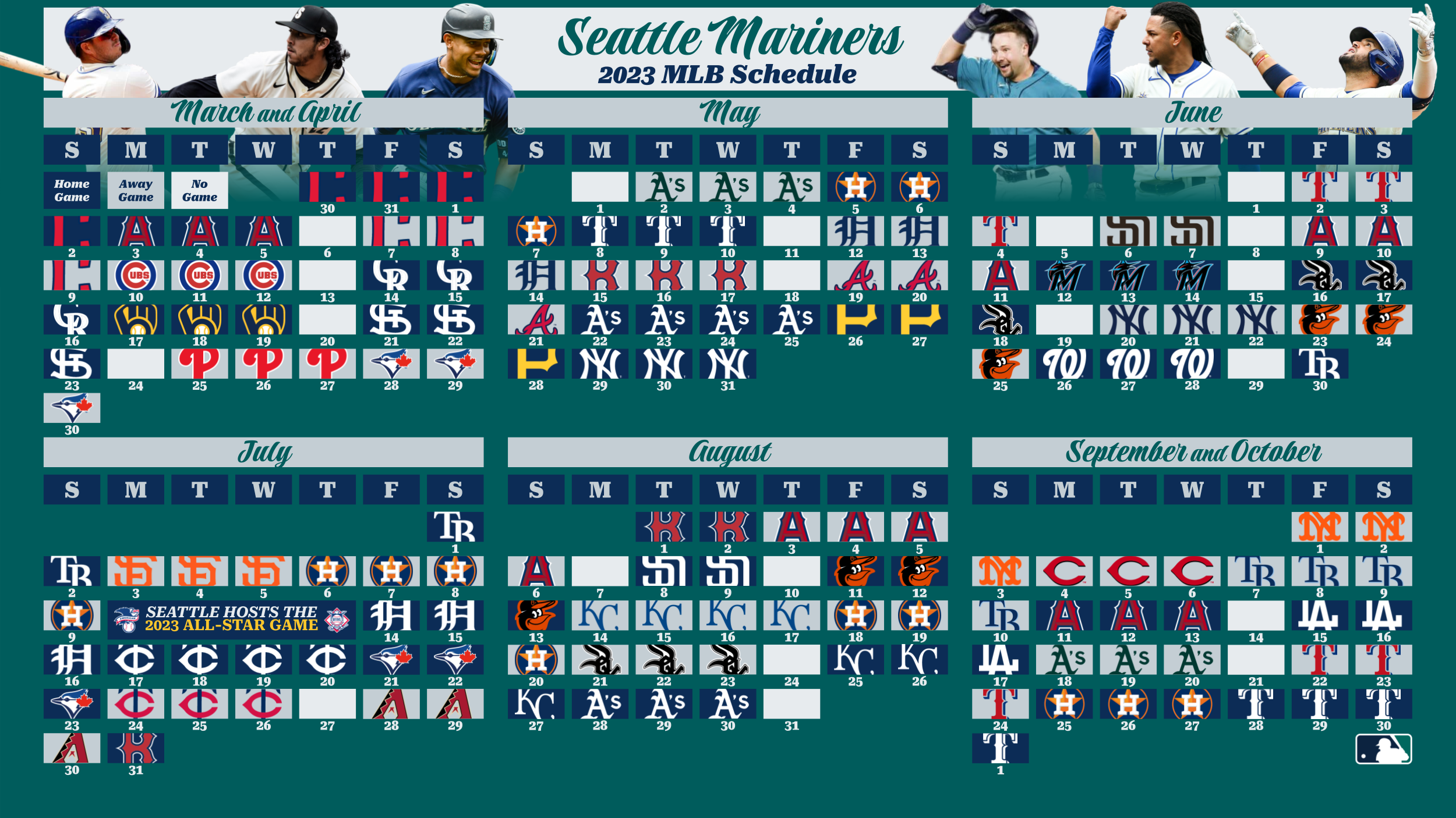 mariners schedule