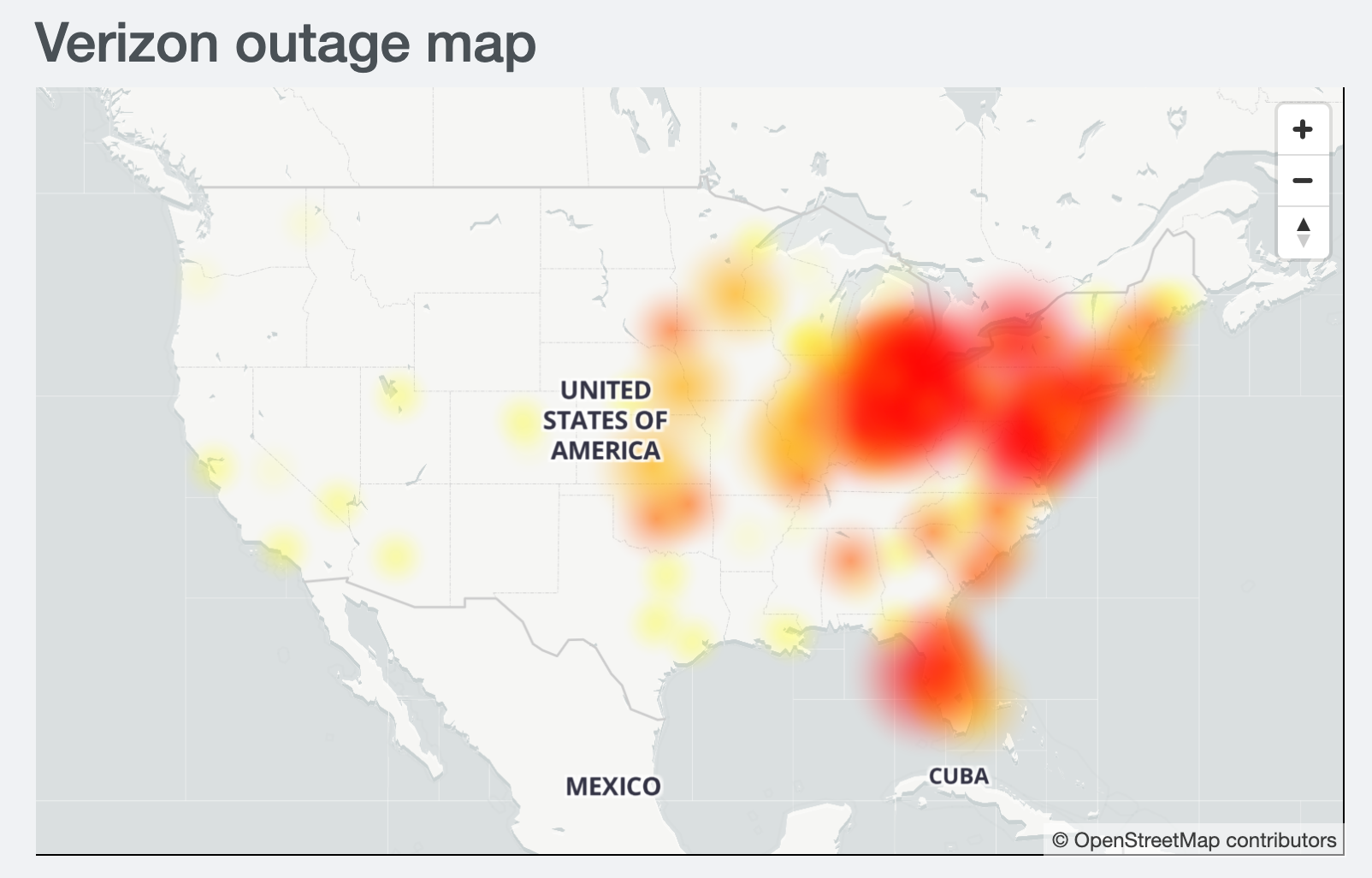 verizon service outage