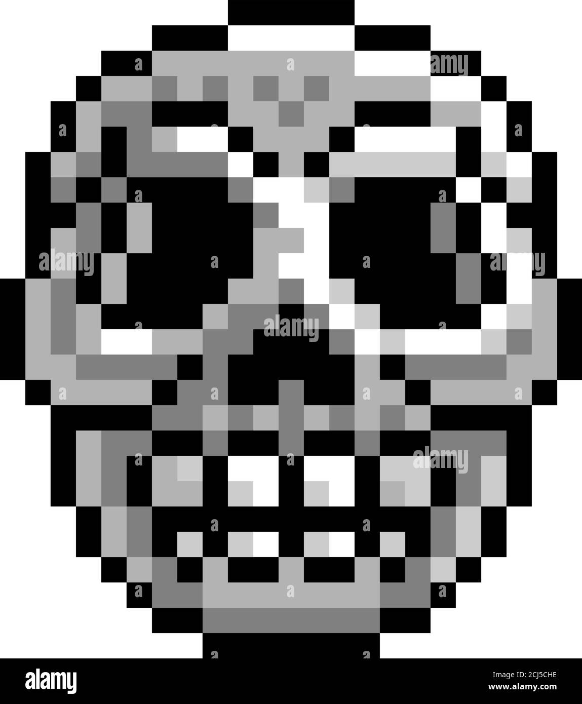 calavera pixel art