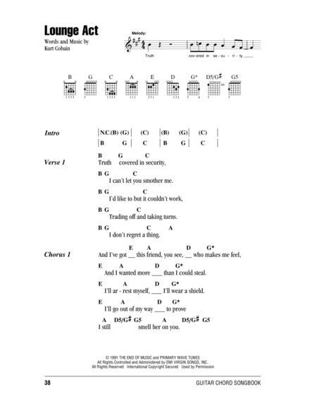 nirvana lounge act chords