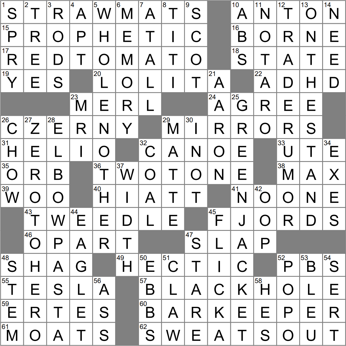 crossword clue eagles nest