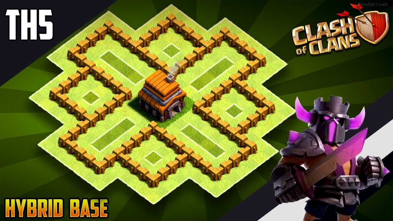 coc town hall 5 base