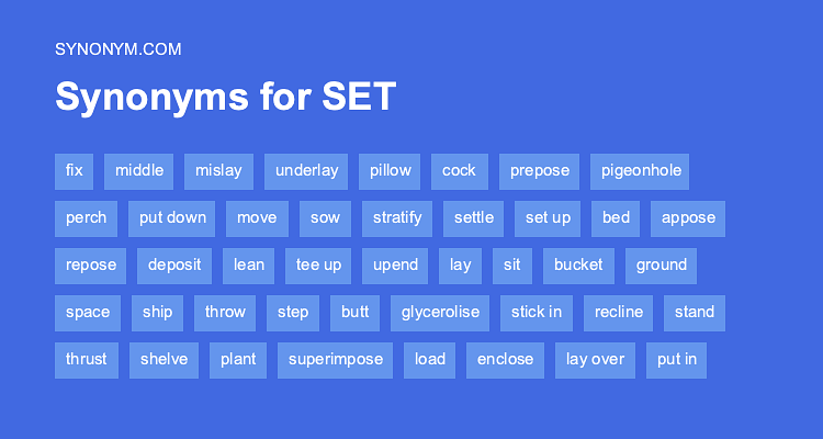 synonym for set up