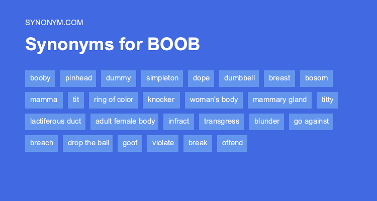 breast synonyms english