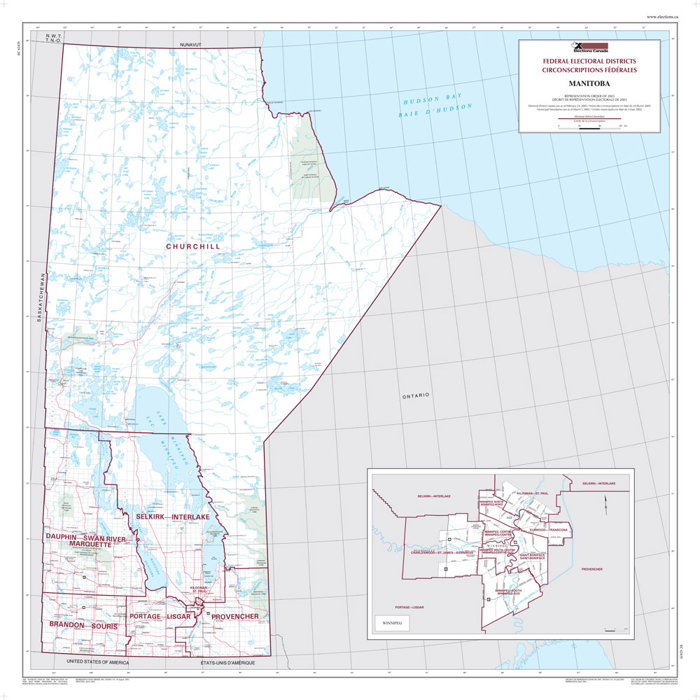 manitoba constituency map