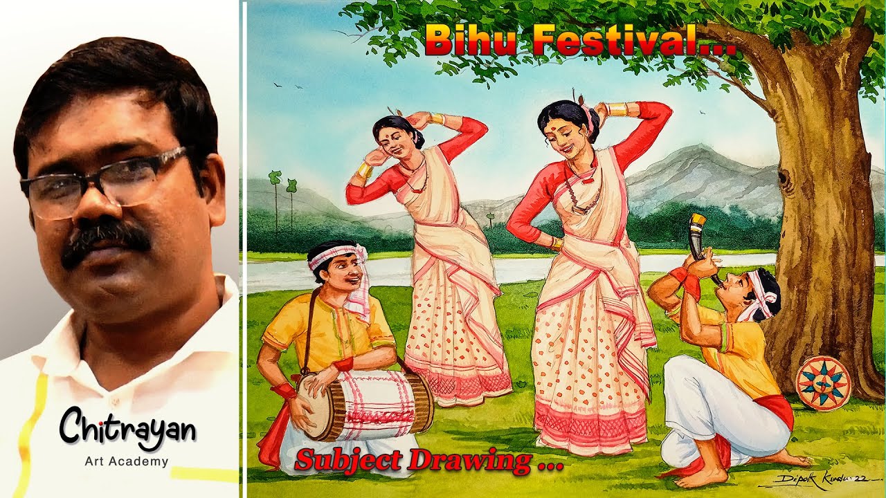 bohag bihu drawing