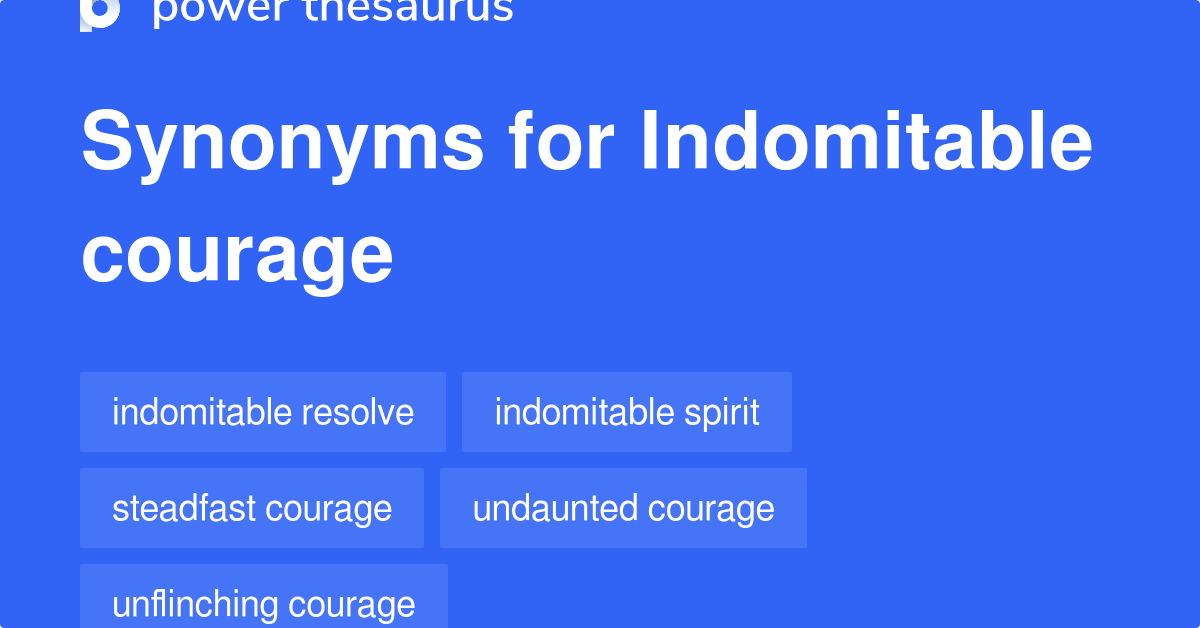 indomitable thesaurus