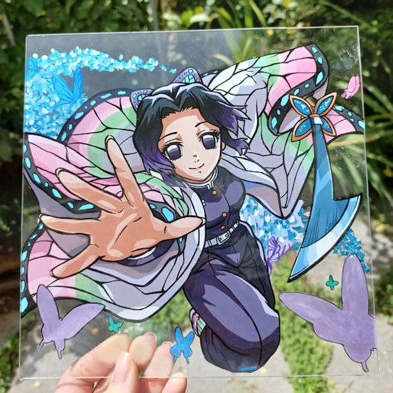 anime glass painting