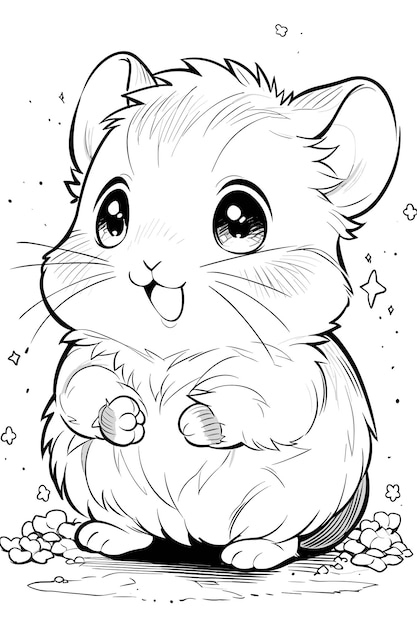 hamster pictures to color