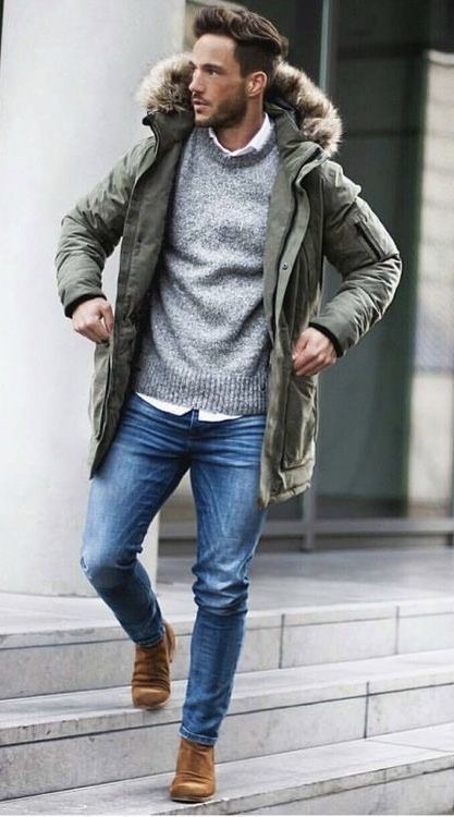 casual winter outfits men