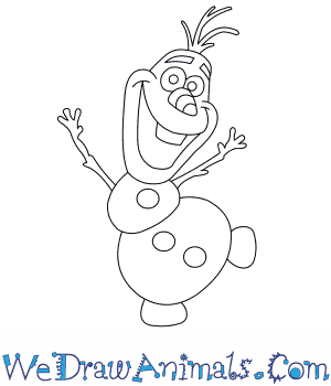 olaf drawing easy