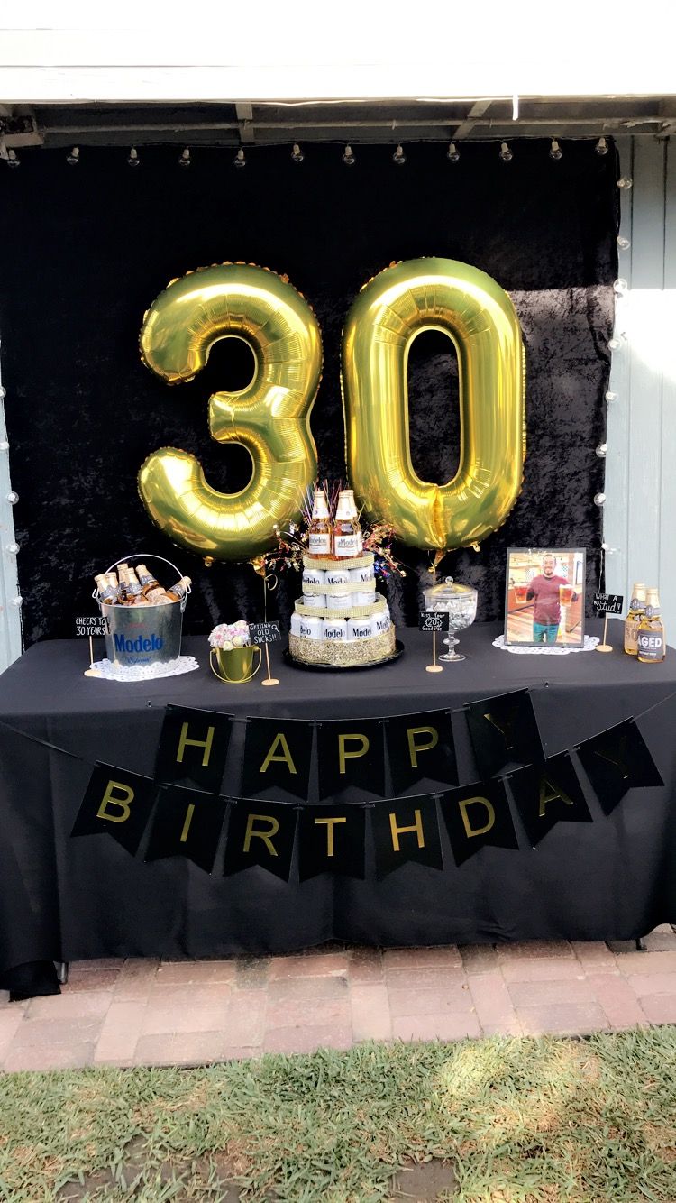 mens 30th birthday party