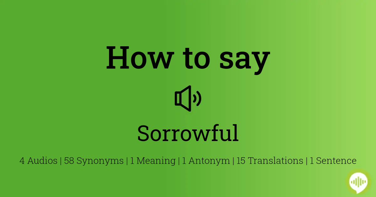 sorrowfully meaning in tamil