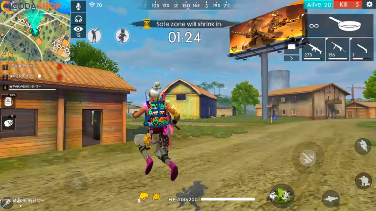 free fire pc gameplay 2019