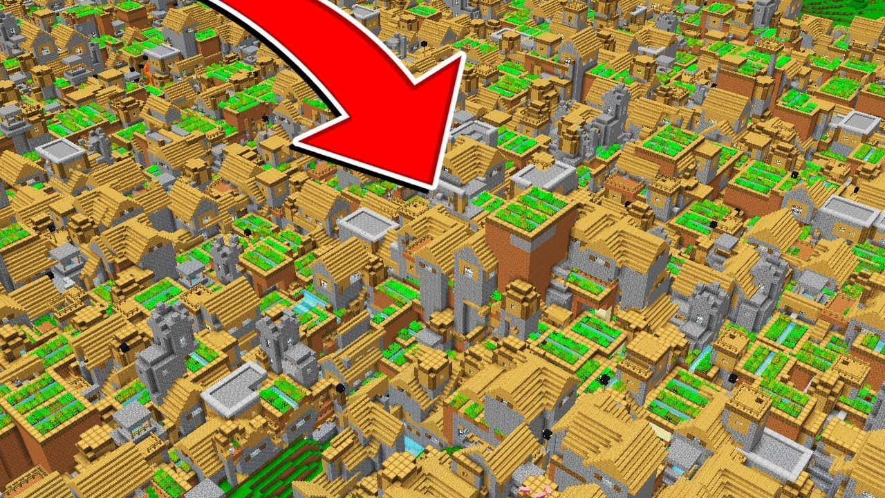 biggest village seed minecraft