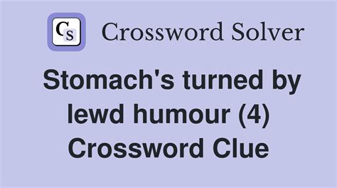 crossword clue lewd