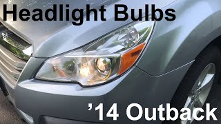 how to change a headlight on a subaru outback