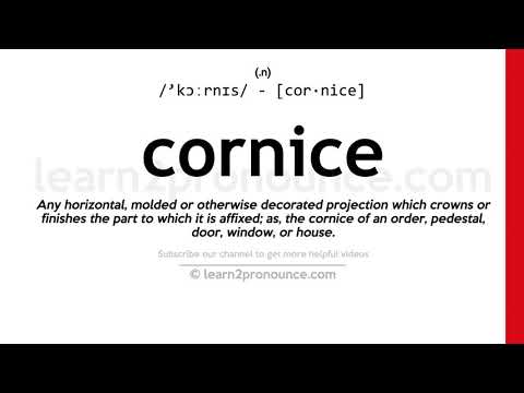 cornice pronunciation