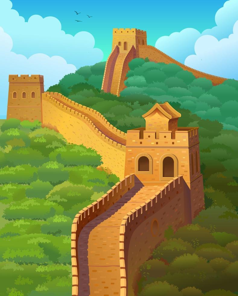 great wall of china clipart