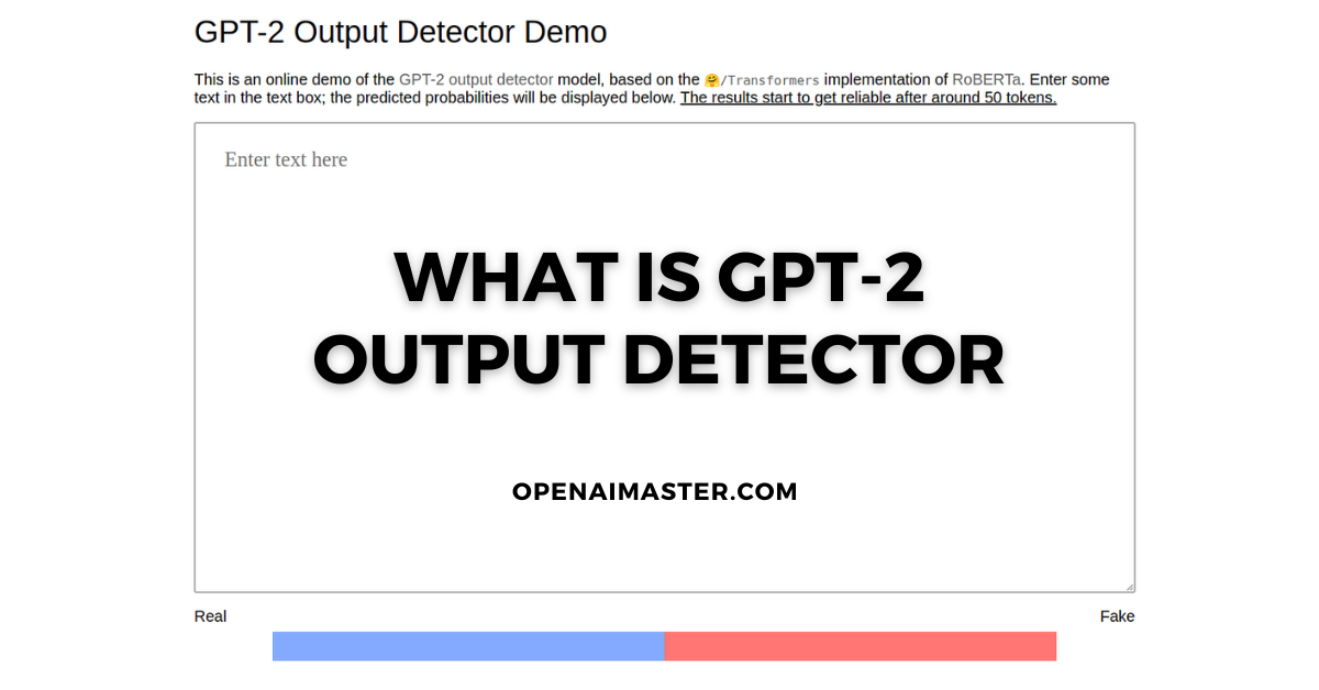 gpt-2 output detector demo