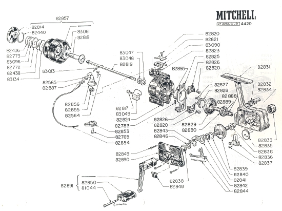 mitchell reel parts