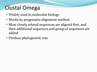 clustal omega para que sirve