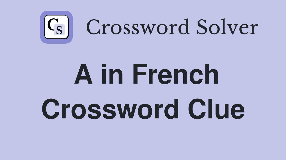 northern french city crossword clue