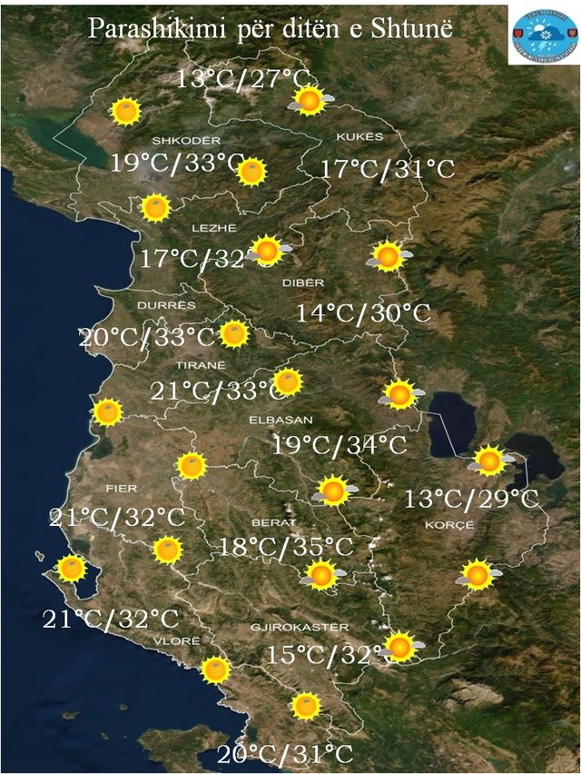 weather forecast albania