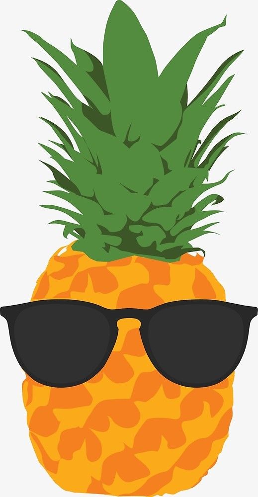 animated pineapple with sunglasses