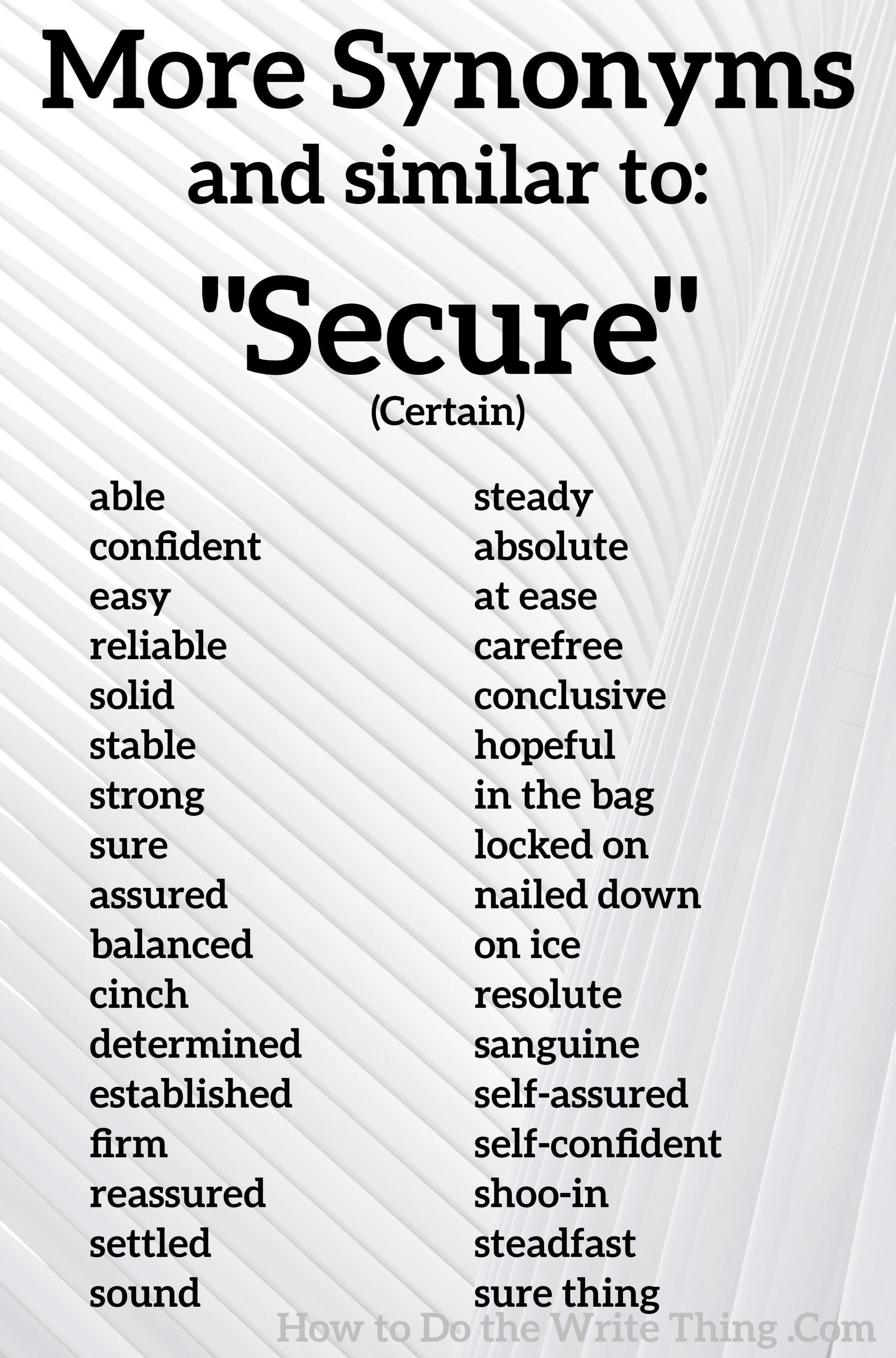 secure synonym