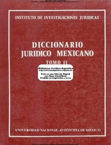 diccionario juridico mexicano tomo ii