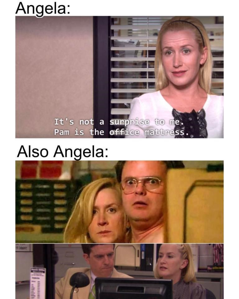 the office angela meme