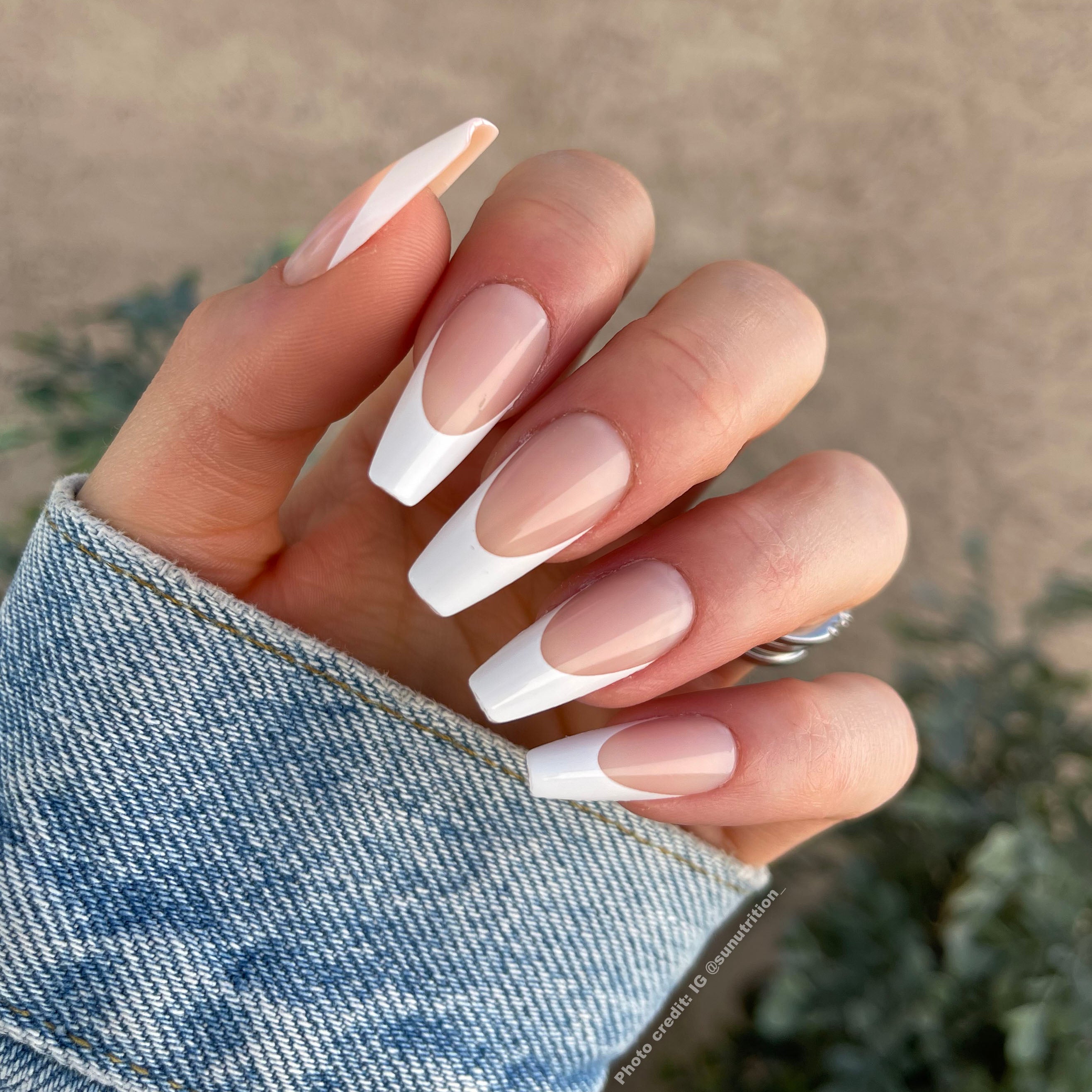 acrylic nails french tip