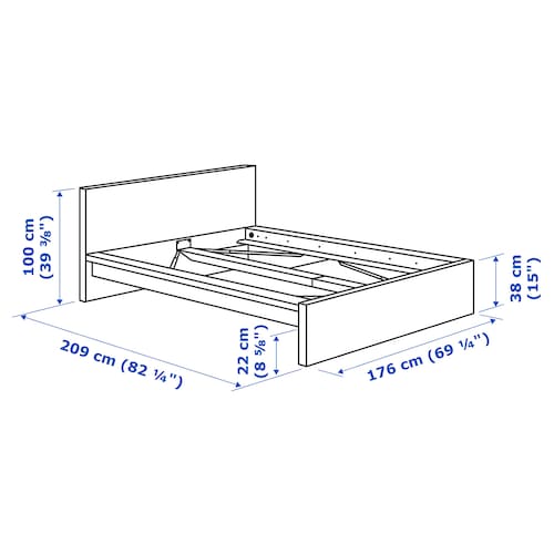 queen bed size ikea