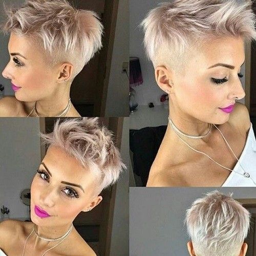 cabello corto moderno mujer