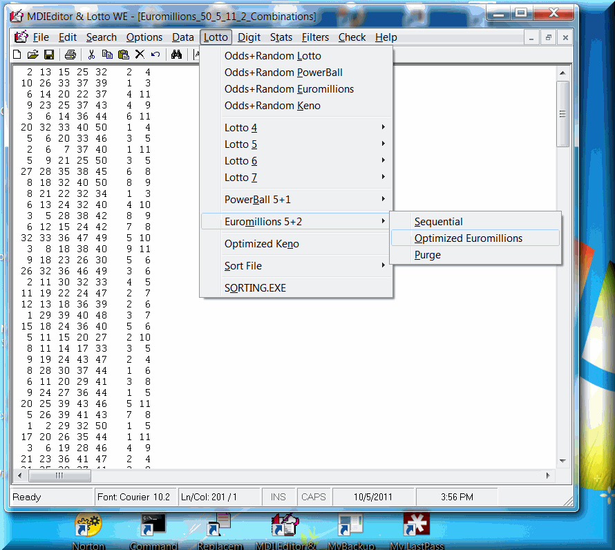 previous euromillions numbers