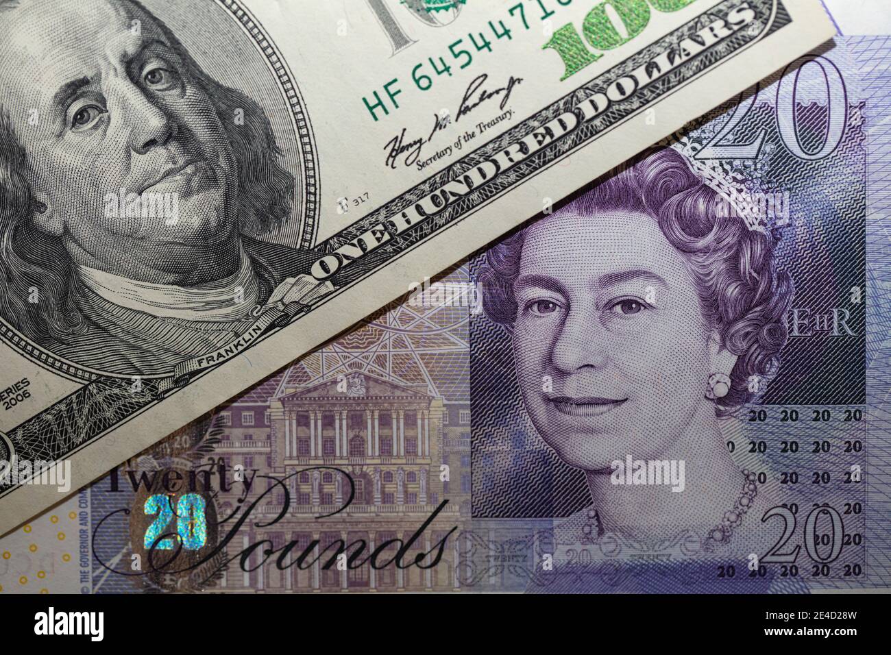 100 pound sterling to usd