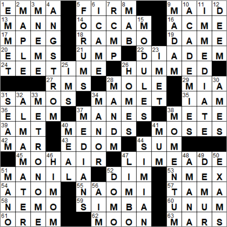 ankara native crossword clue