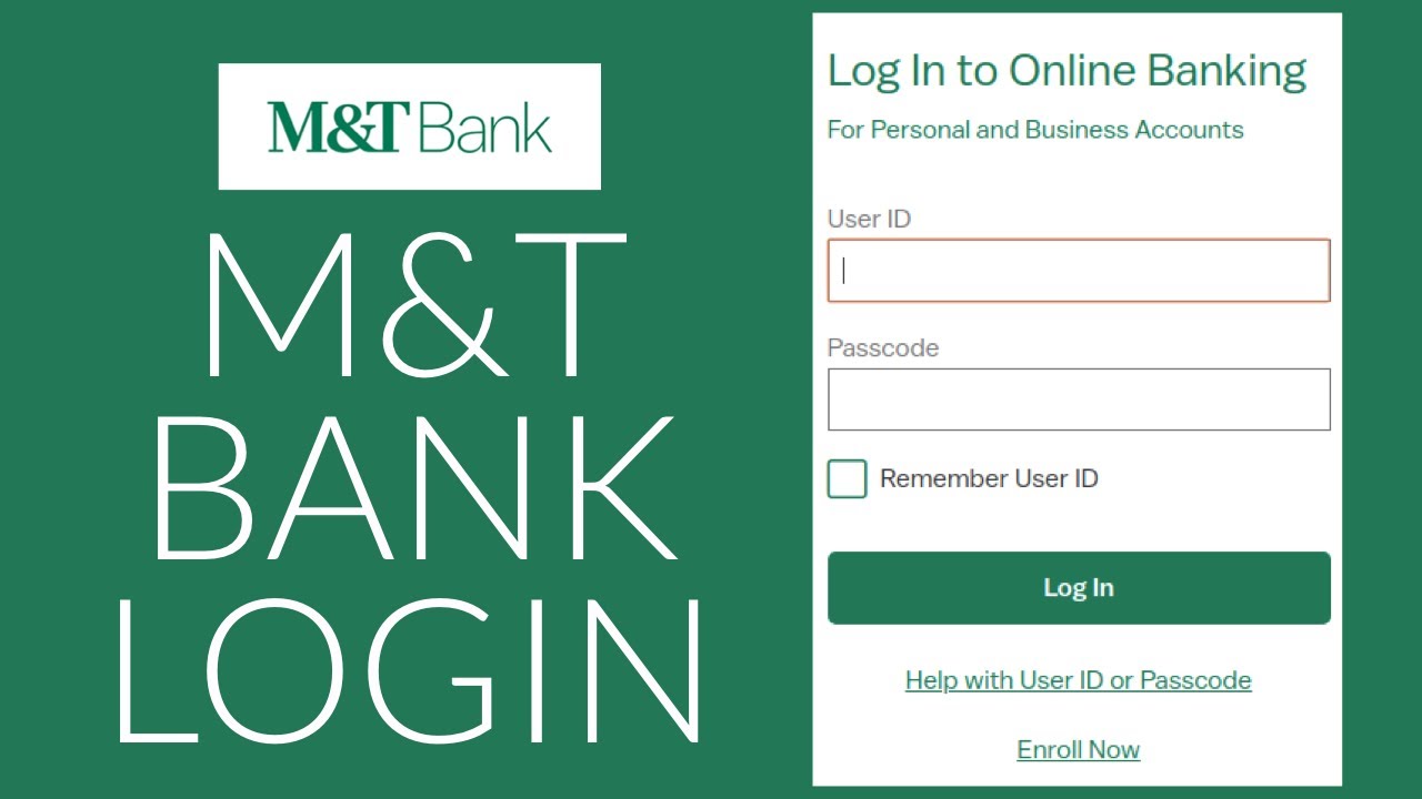 m & t bank login