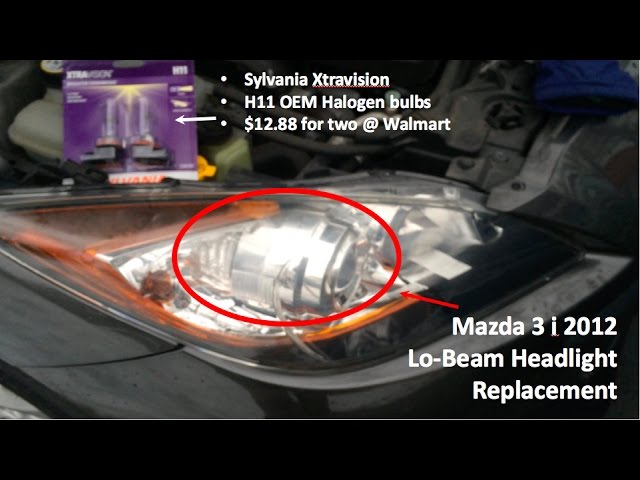 mazda 3 headlight replacement