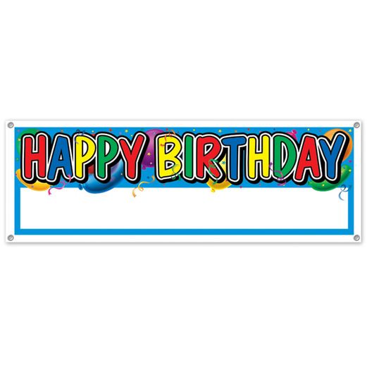 birthday blank banner