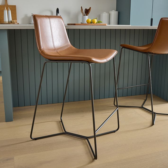 genuine leather bar stools