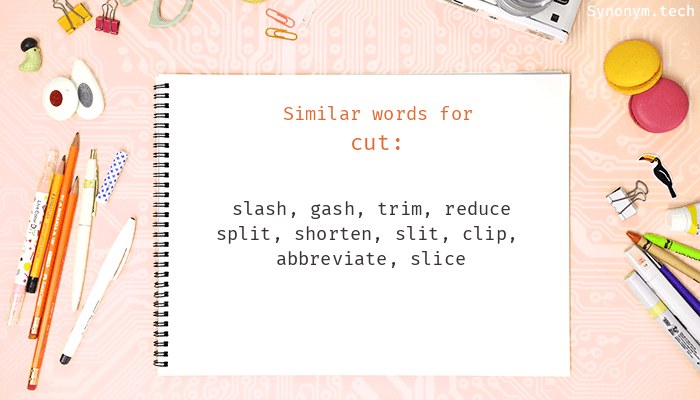 synonyms for cut