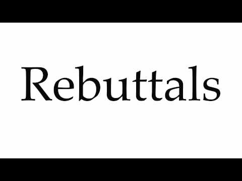 how to pronounce rebuttal