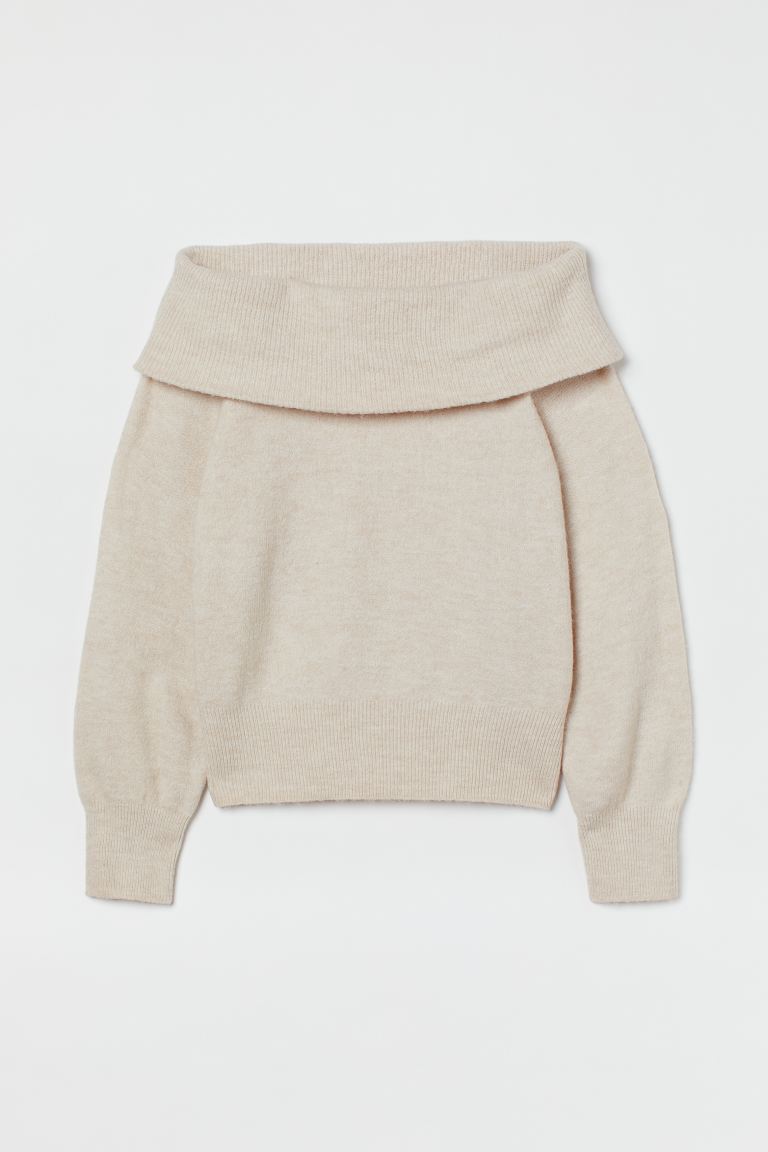 h&m off the shoulder sweater