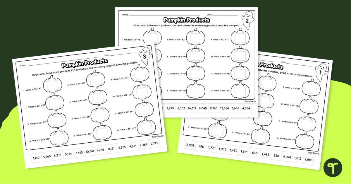 4th grade multiplication worksheets