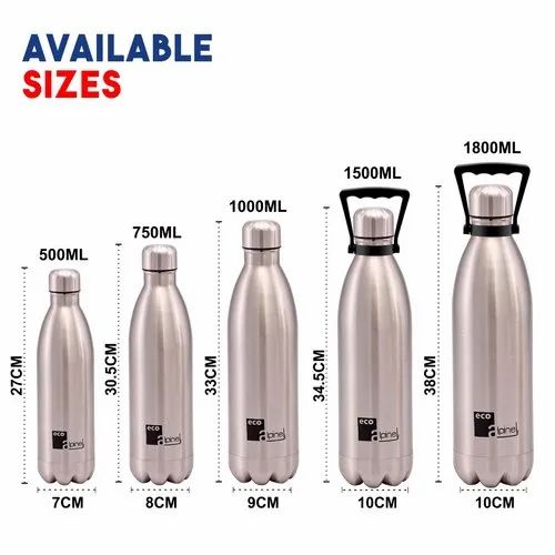 1000ml water bottle in litres